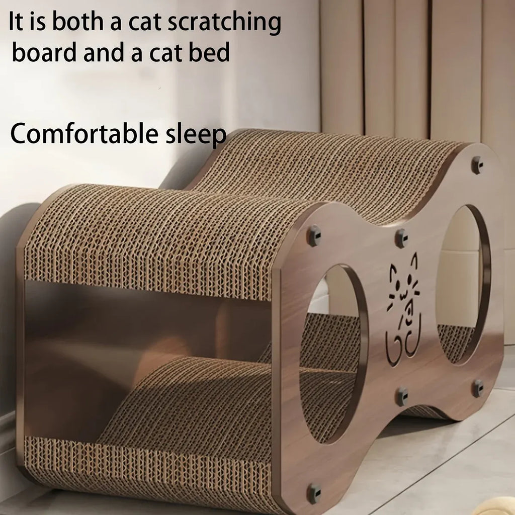Cat Scratch Board Nest Toy Comfortable Pad Indoor Pet Play Furniture