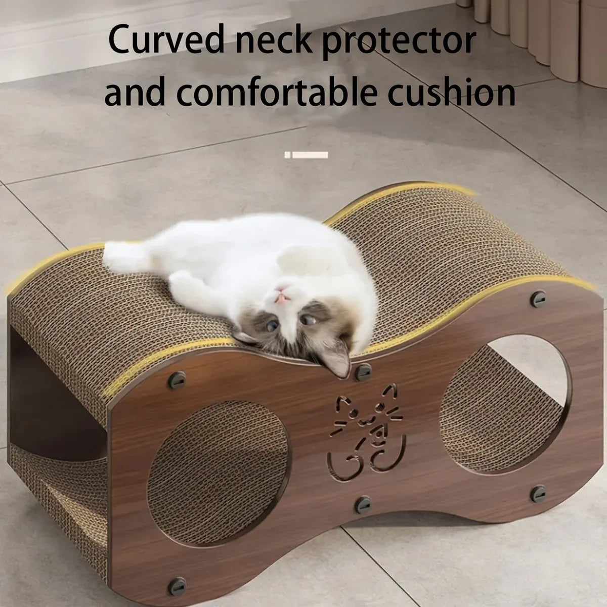 Cat Scratch Board Nest Toy Comfortable Pad Indoor Pet Play Furniture