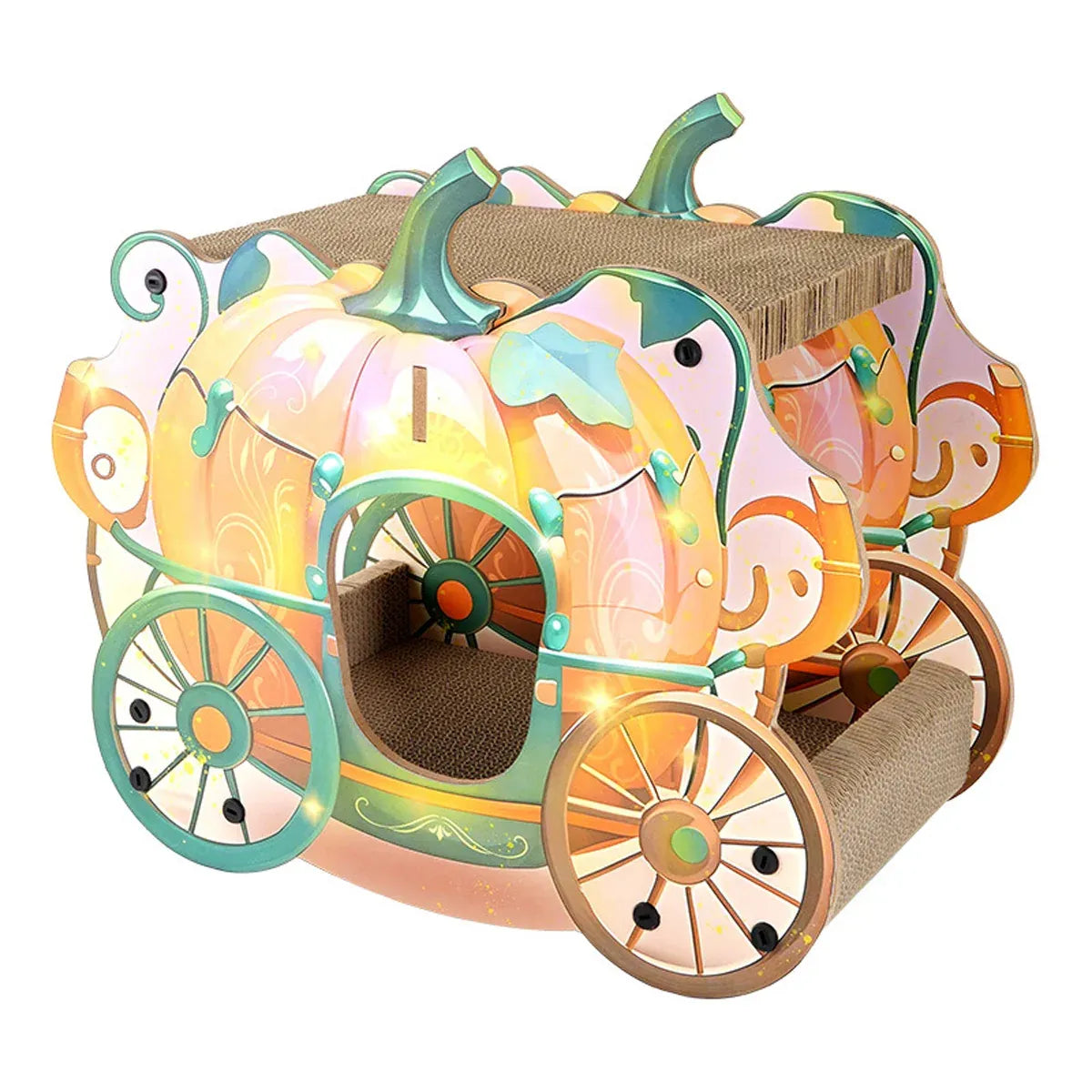 Pumpkin Cat Cart Double Layer Cat Scratch Board Cat Bed Furniture