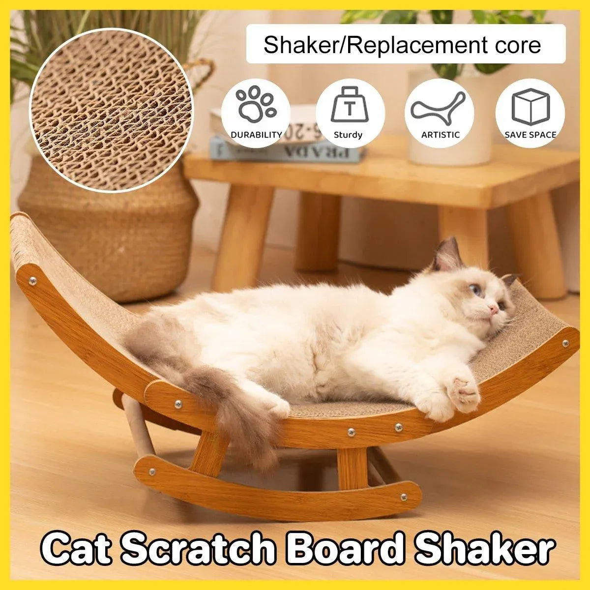 Premium Cat Scratching Board Bed Corrugated Paper Durable All Seasons