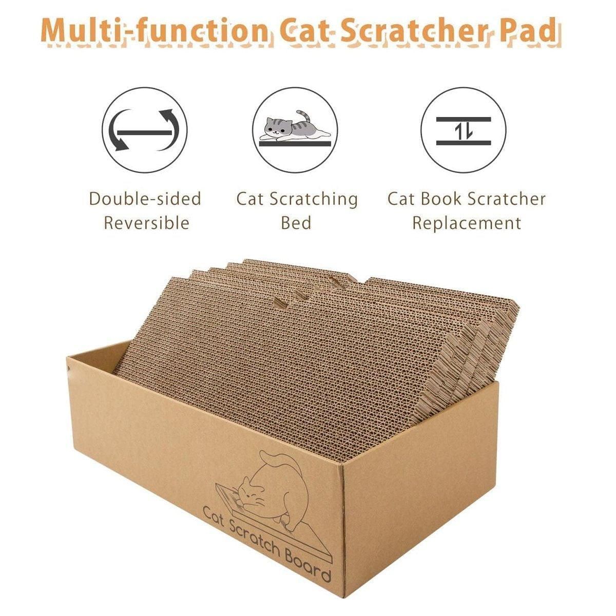 Eco-Friendly Corrugated Cardboard Cat Scratcher Cartoon Design