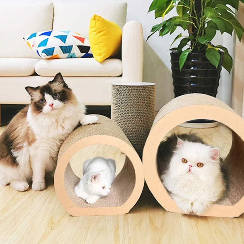 3pcs Cat Scratching Tunnel Wearable Claw Sharpening Toys