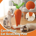 Carrot Cat Scratching Post Vertical Climbing Frame Interactive Toy