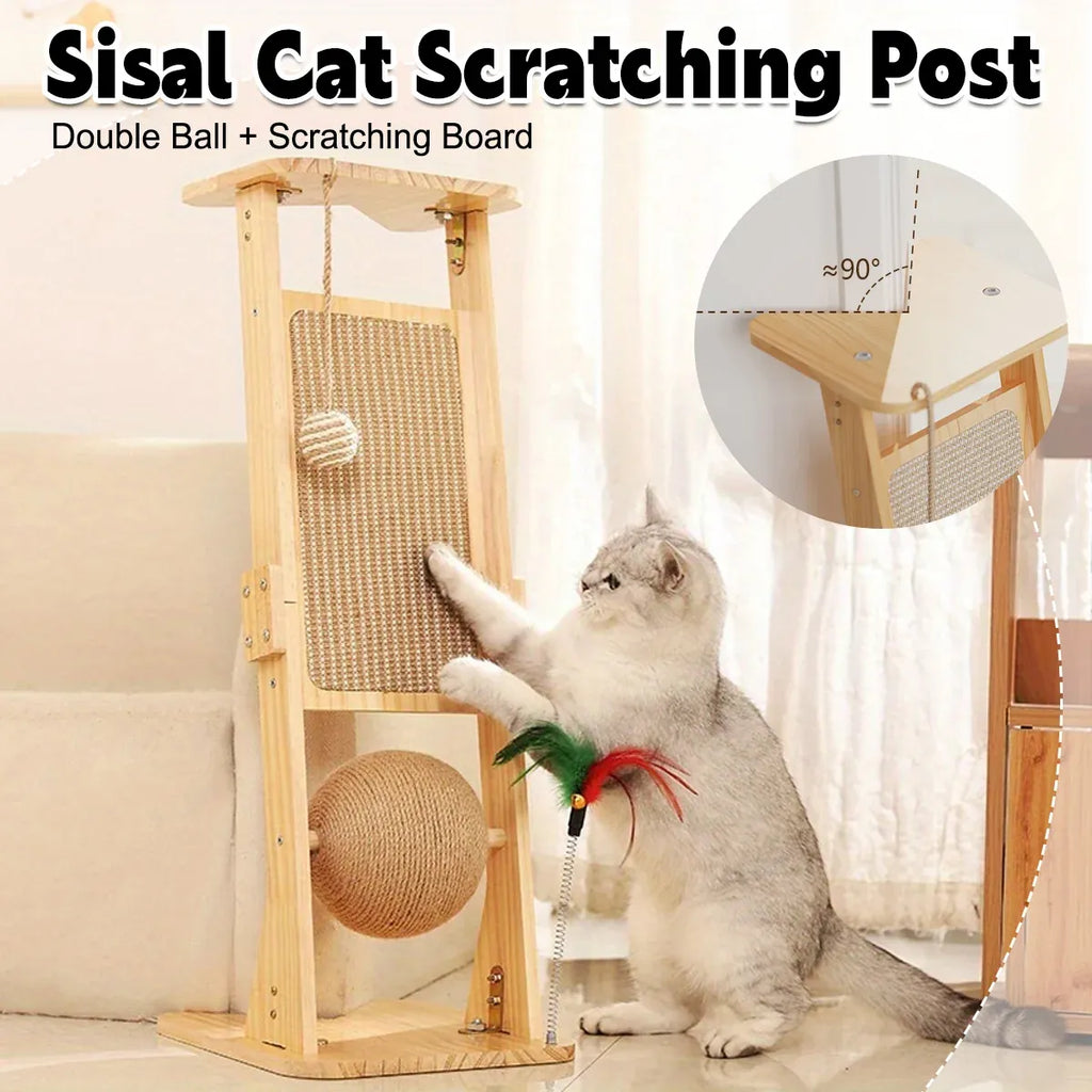 Cat Scratch Board Upright Claw Grinding Post Corner Scratching Column