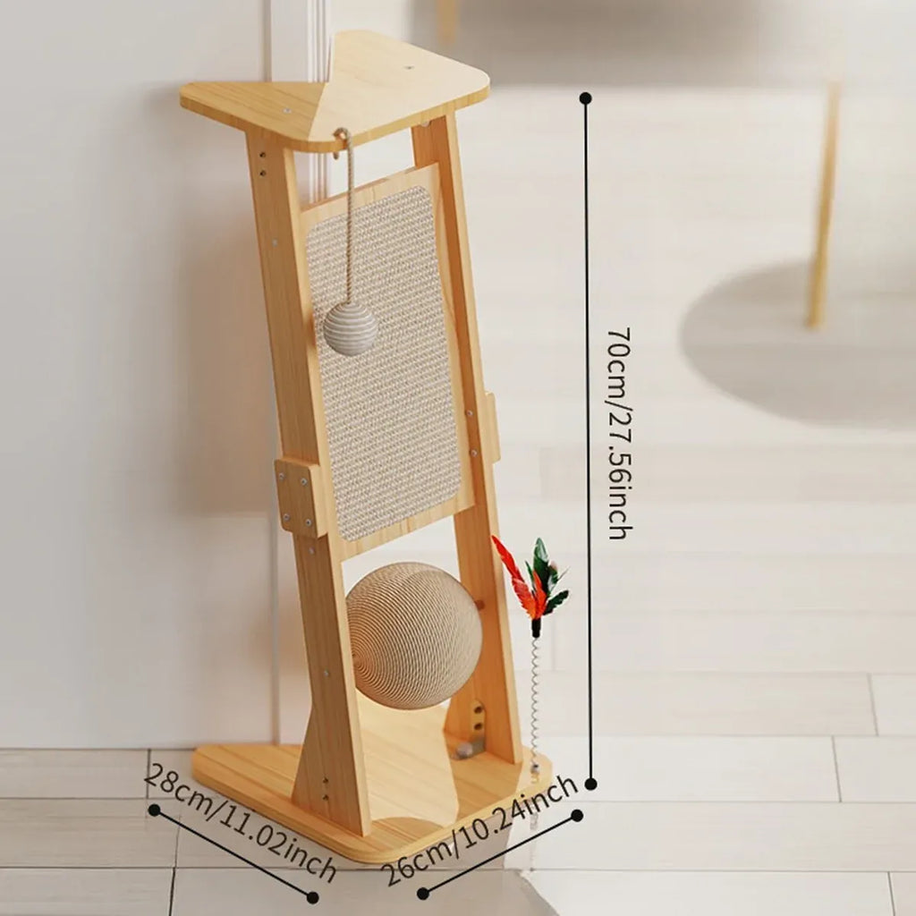Cat Scratch Board Upright Claw Grinding Post Corner Scratching Column