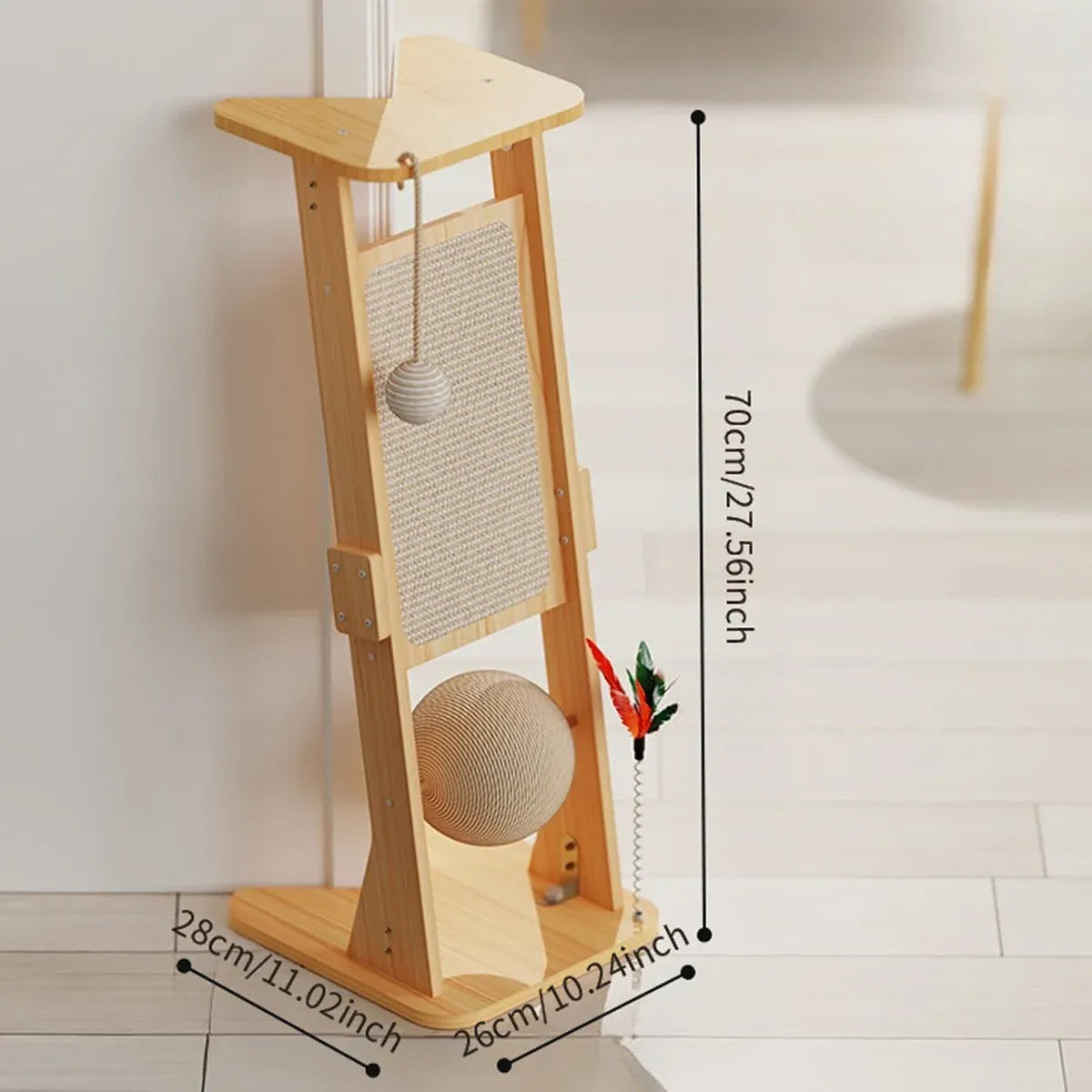 Cat Scratch Board Upright Claw Grinding Post Corner Scratching Column