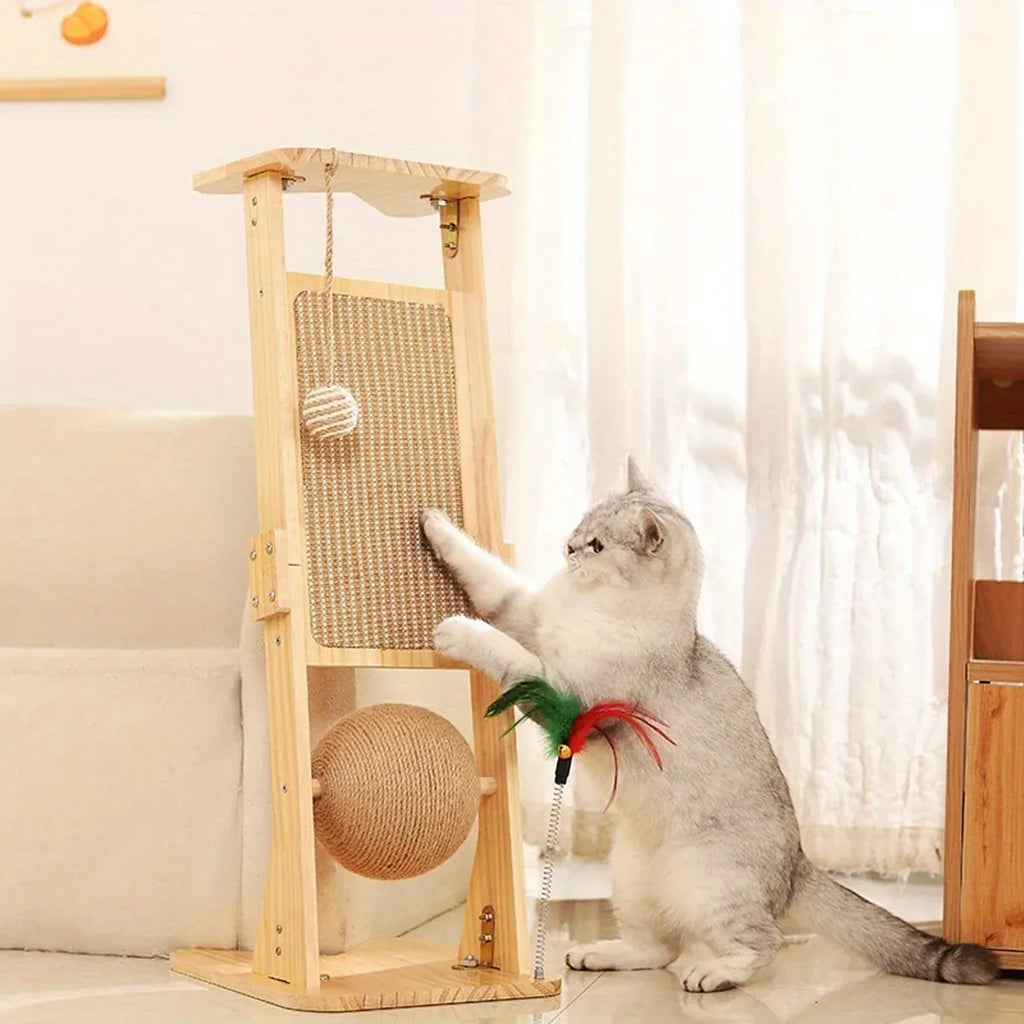 Cat Scratch Board Upright Claw Grinding Post Corner Scratching Column