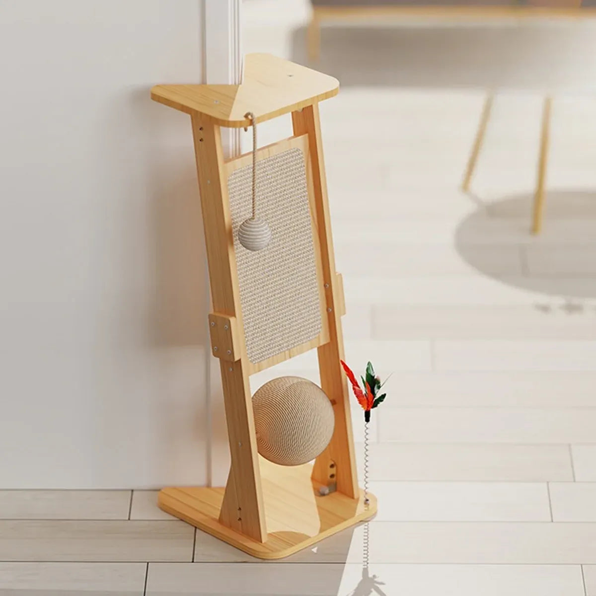 Cat Scratch Board Upright Claw Grinding Post Corner Scratching Column