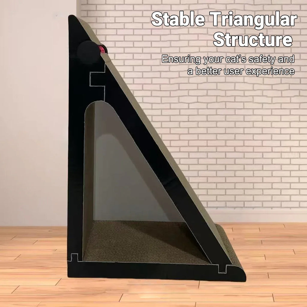 Vertical Triangle Cat Scratcher Wear Resistant Non Shedding Anti