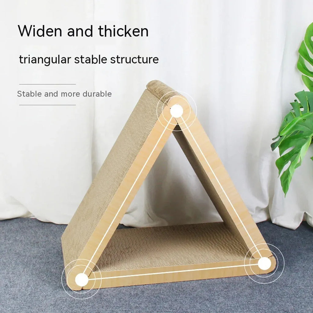 Triangular Cat Scratching Board Corrugated Paper Scratcher Pad