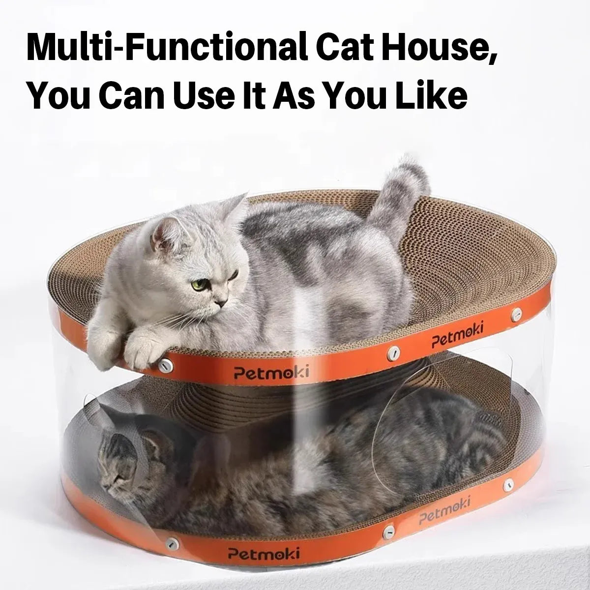 Cat Scratch Board Tunnel Bed Multifunctional Toy Passage For Indoor