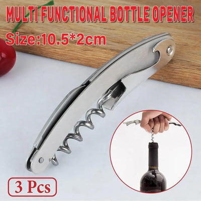 Seahorse-Style Bottle Opener and Corkscrew, Set of 3