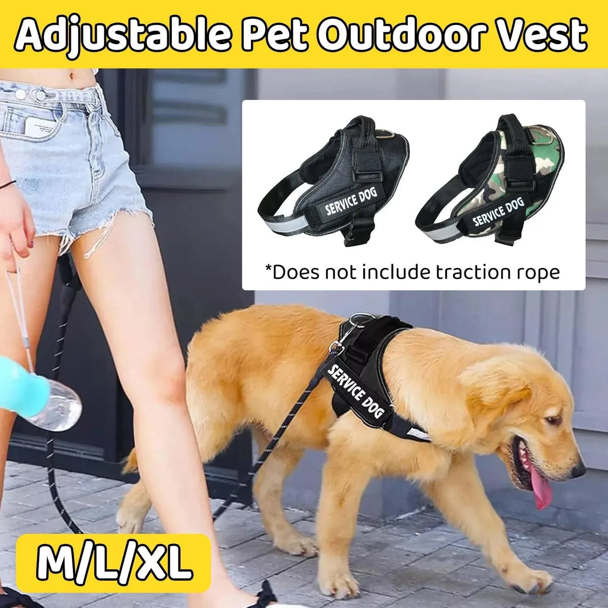 Adjustable Dog Vest Harness for Small Medium Dogs Comfortable No Pull