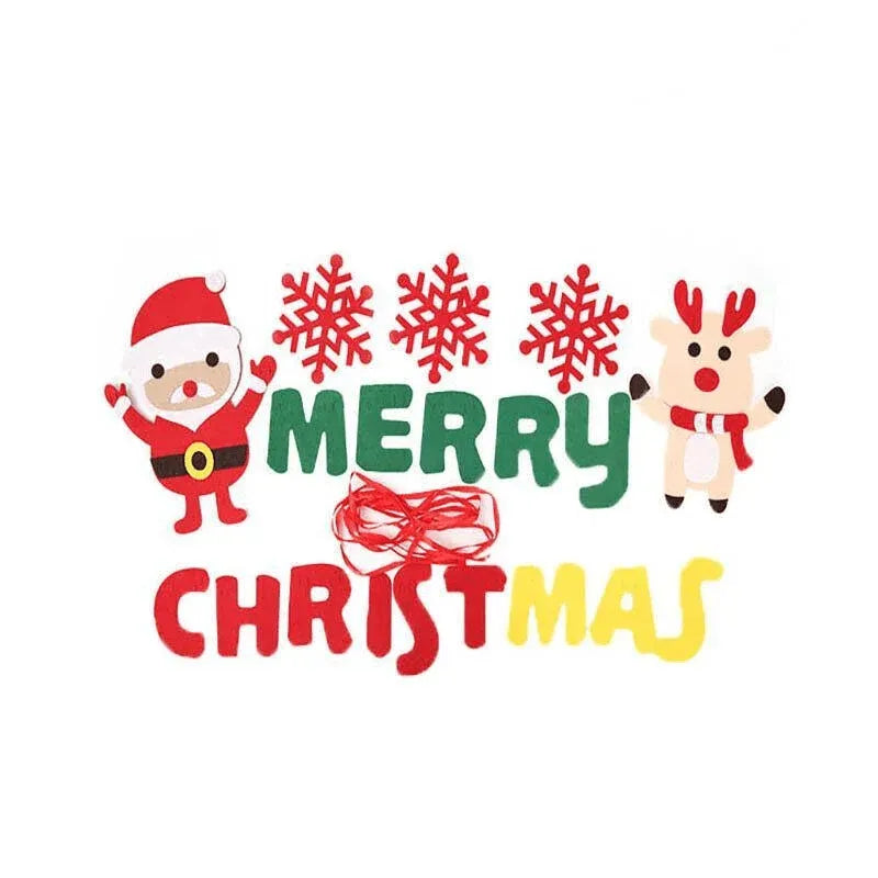 Merry Christmas Felt Banner, 2.8 m