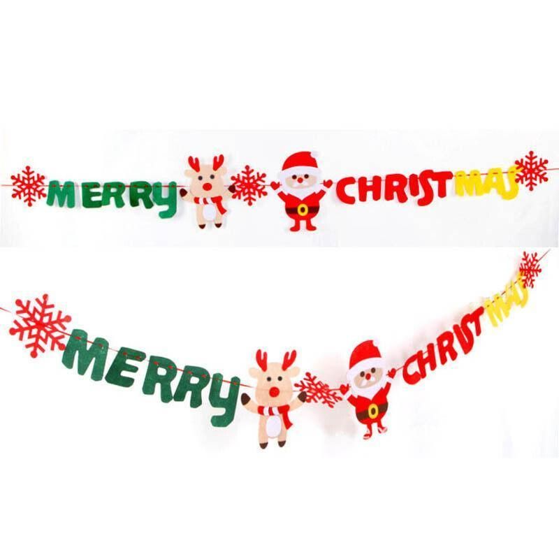 Merry Christmas Felt Banner, 2.8 m