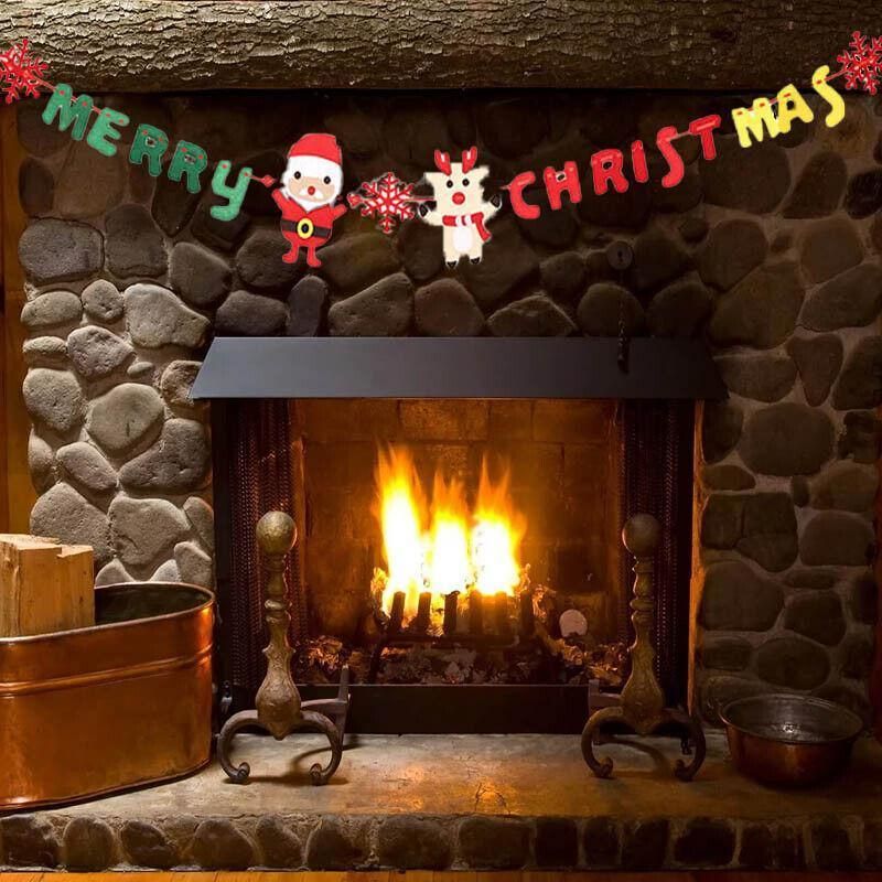 Merry Christmas Felt Banner, 2.8 m