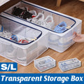 Foldable Clear Storage Box with Steel Frame