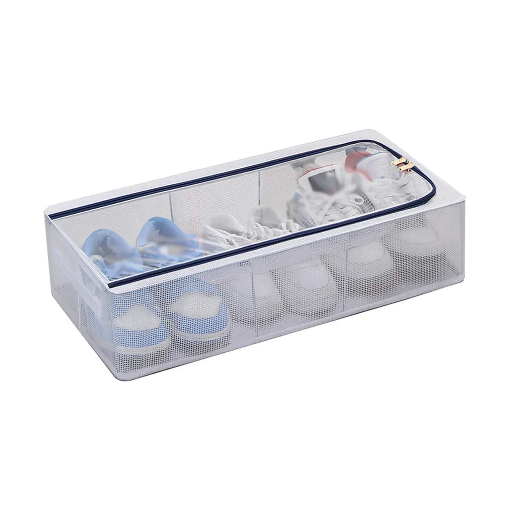 Foldable Clear Storage Box with Steel Frame