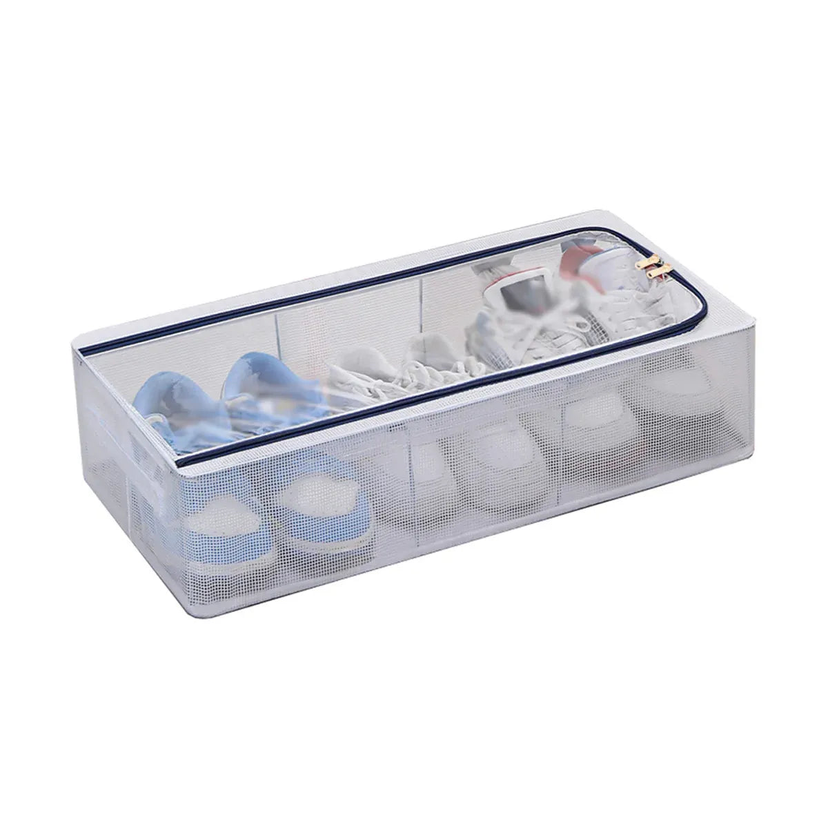 Foldable Clear Storage Box with Steel Frame