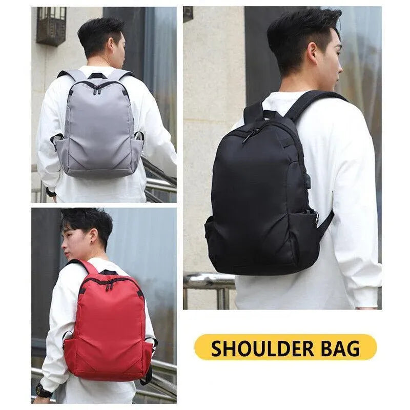 Large Capacity Nylon Laptop Backpack, 28 x 14 x 45 cm