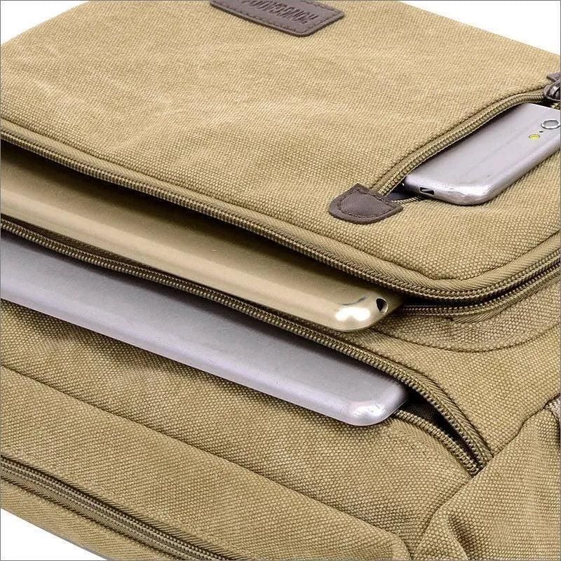 Retro Canvas Messenger Shoulder Bag