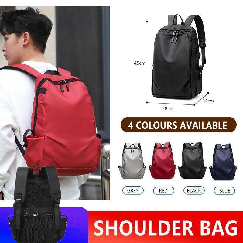 Mens Backpack Large Capacity Waterproof Schoolbag Laptop Work