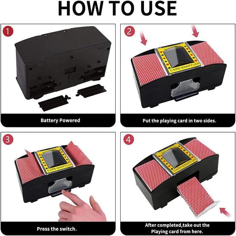 2 Deck Automatic Card Shuffler