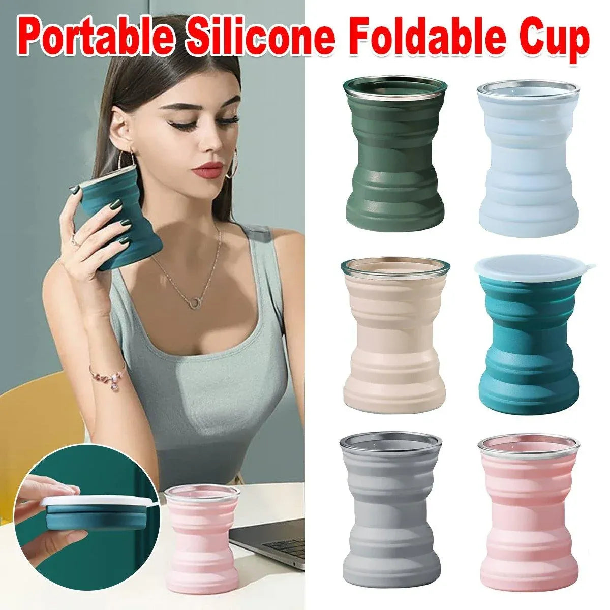 Collapsible Silicone Travel Mug