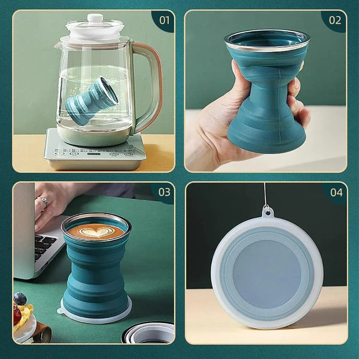 Collapsible Silicone Travel Mug