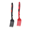 Silicone Cooking Forks, Red and Black, Set of 2