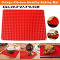 Silicone Pyramid Baking Mat, Red, 39.5 x 27.5 cm