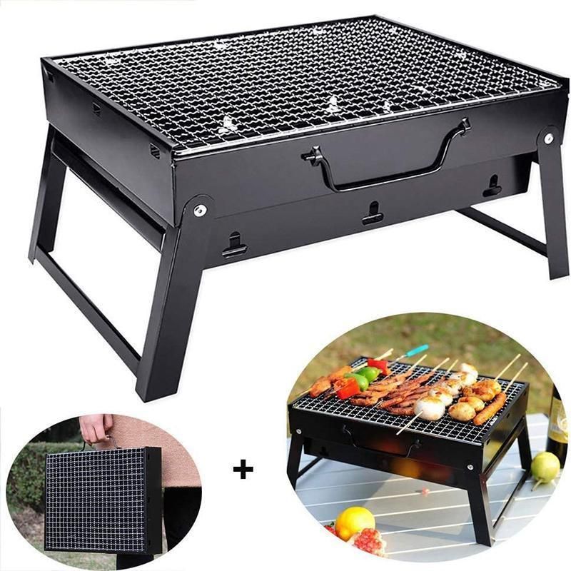Portable Foldable Charcoal BBQ Grill for Outdoor Camping Picnic