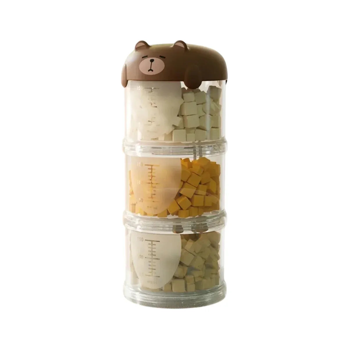 3-Tier Portable Pet Food Storage Container