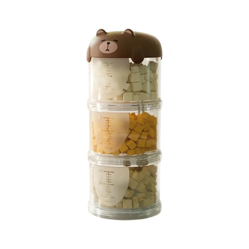3-Tier Portable Pet Food Storage Container