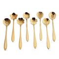 Stainless Steel Teaspoons, 8 Styles, Set of 8