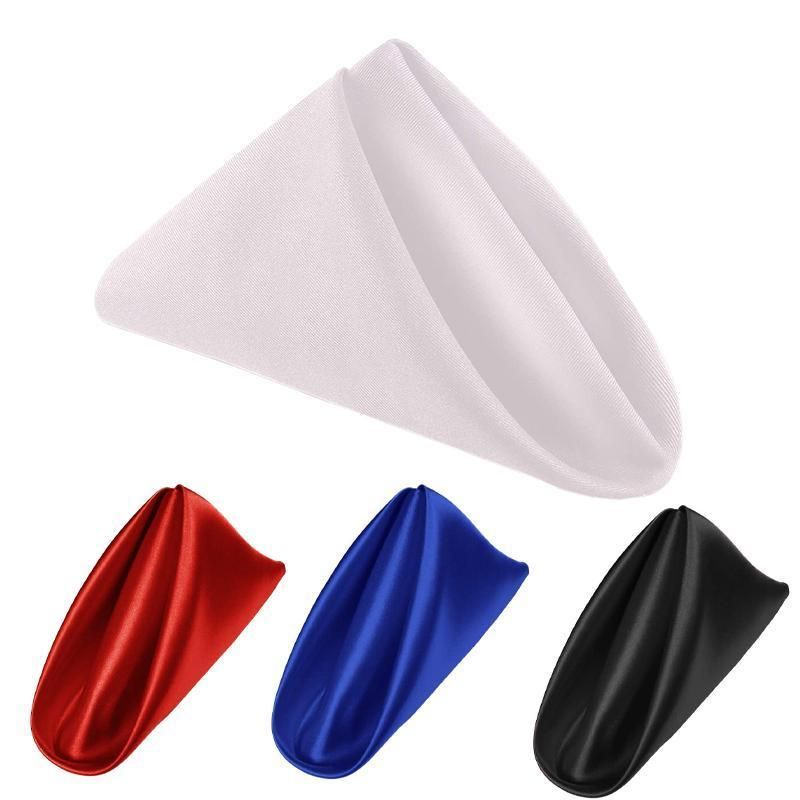 Plain Polyester Fabric Napkins, 43 x 43 cm, Pack of 50