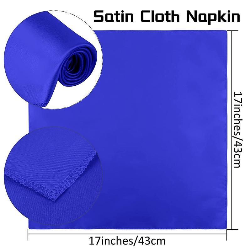 Plain Polyester Fabric Napkins, 43 x 43 cm, Pack of 50