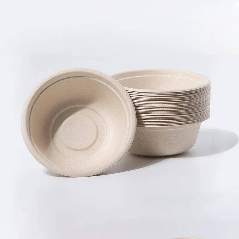 Bagasse Takeaway Boxes with Lids, 500 ml, 250 Pack