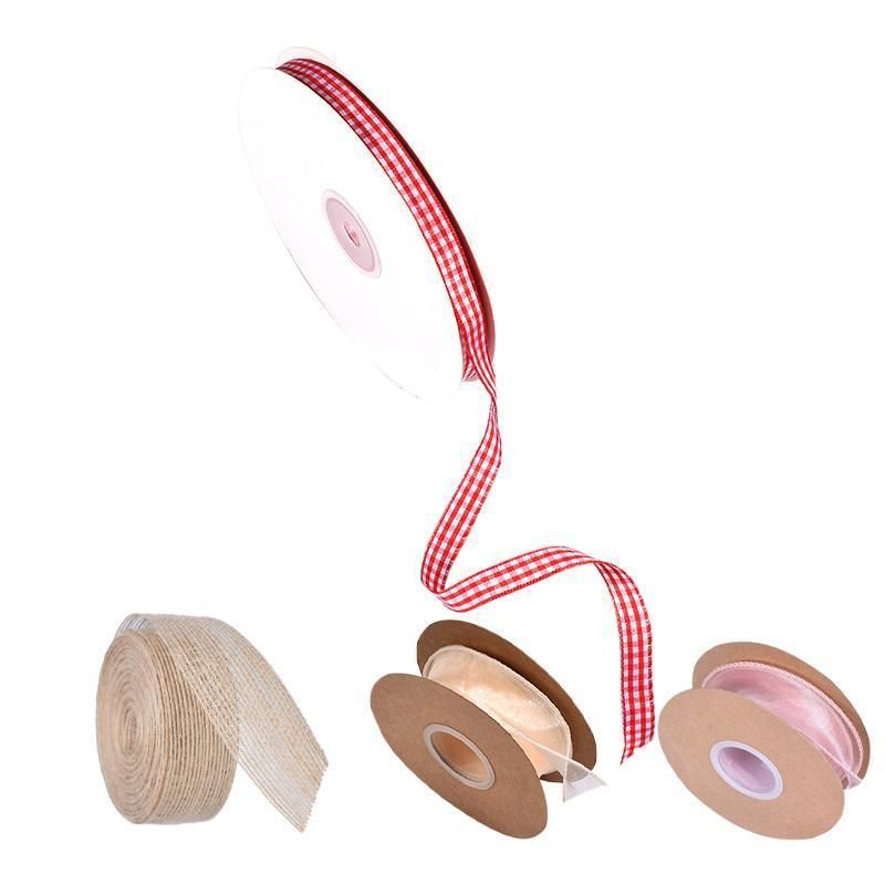 10PCS Bouquet Decor Wrapping Yarn Band Packaging Wave Organza Ribbon