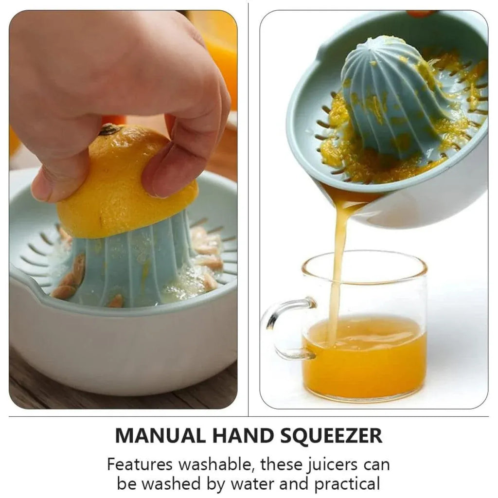 Manual Citrus Squeezer with Pour Spout, Set of 2