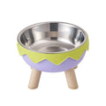 Eggshell Tall Pet Bowl Cat Dog Food Bowl Anti Slip Durable Raised