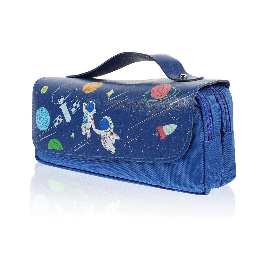 PU Oxford Cloth Zip Pencil Case, 21 x 10 x 6 cm
