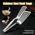 Stainless Steel Steak Tongs Multi-Functional Kitchen Tool for BBQ