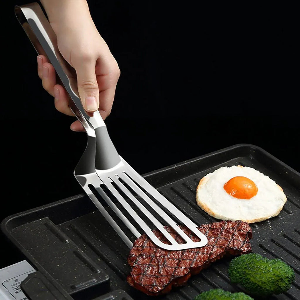 Stainless Steel Steak Tongs Multi-Functional Kitchen Tool for BBQ