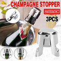 3X Stainless Steel Sparkling Wine Stopper Champagne Stopper Bubble