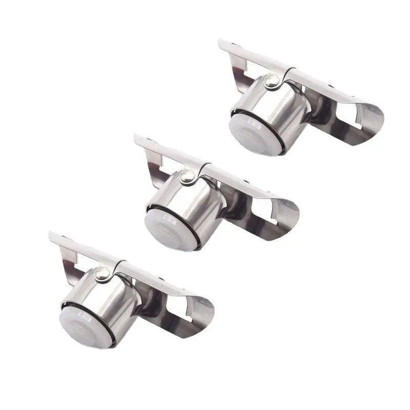 3X Stainless Steel Sparkling Wine Stopper Champagne Stopper Bubble