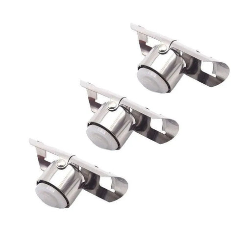 3X Stainless Steel Sparkling Wine Stopper Champagne Stopper Bubble