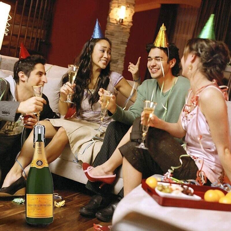 3X Stainless Steel Sparkling Wine Stopper Champagne Stopper Bubble