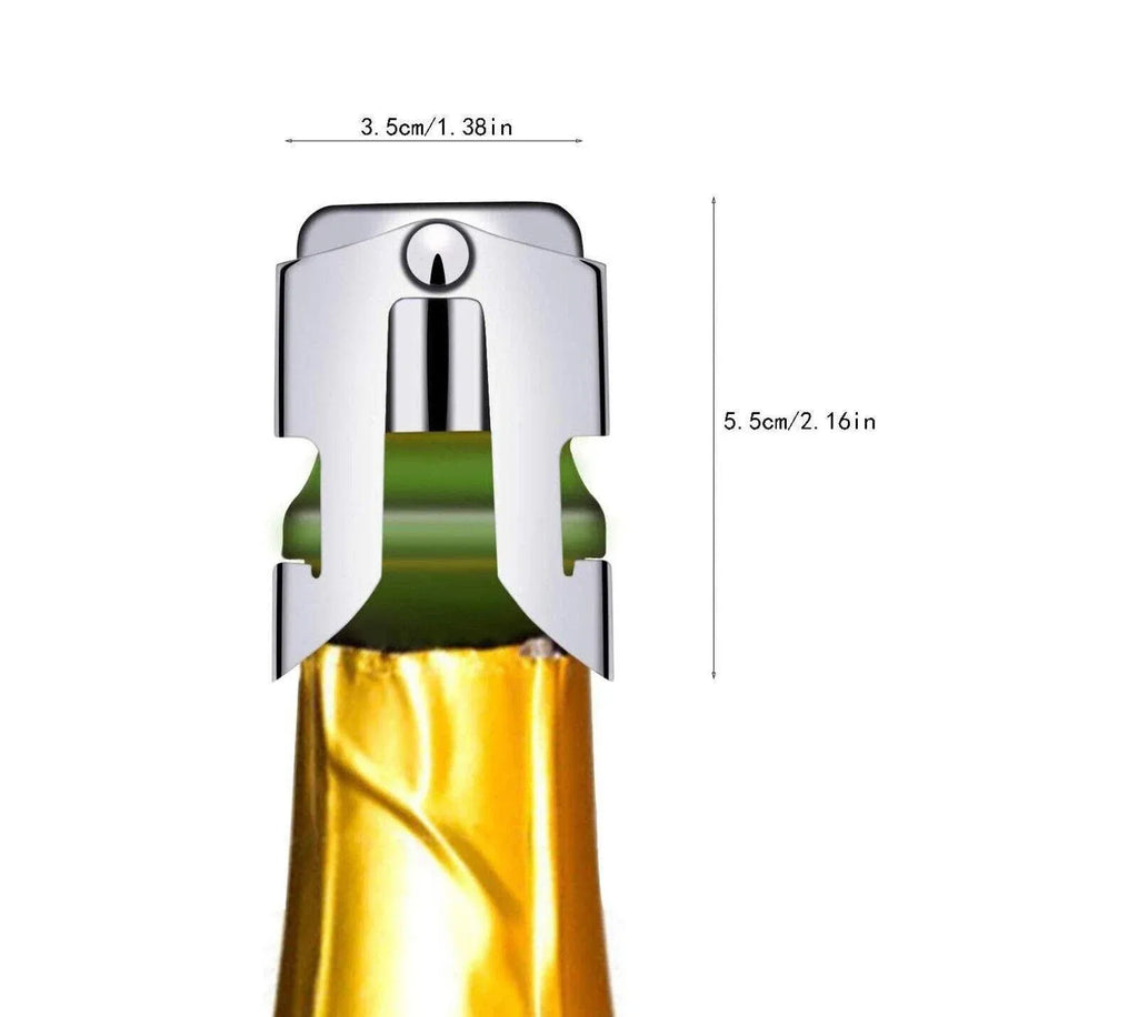 3X Stainless Steel Sparkling Wine Stopper Champagne Stopper Bubble