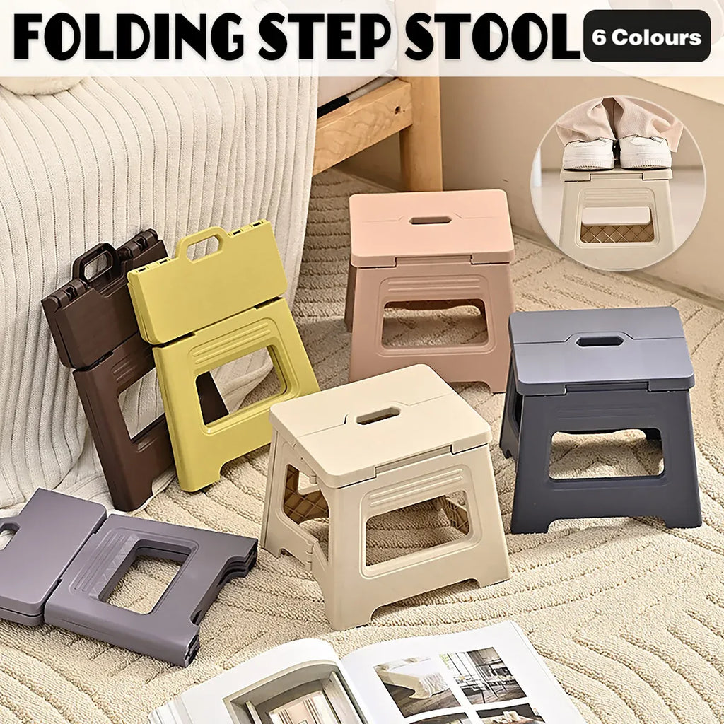 Portable Outdoor Plastic Folding Stool Lightweight Foldable For